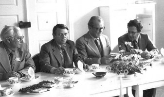 Alfons Schwanzar, Heiner Schneier, Willy Brandt, Bgm. Rudolf Handwerker
